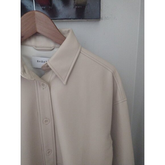 Babaton Aritzia Pelli Shirt Jacket Vegan - Picture 3 of 10